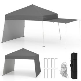 14 X 9.2 FT Pop up Canopy Tent - Gray