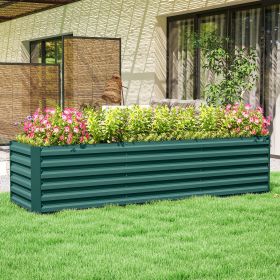 Raised Garden Bed/Garden Bed, Galvanized Planter (Color: as picture)