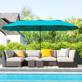 Outdoor beach umbrella/Double-Sided Sun Umbrella ( Amazon Shipping) (Color: as picture)